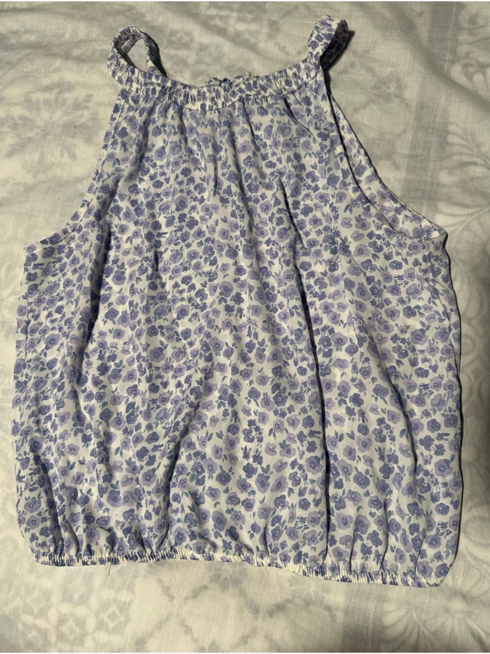 Sienna Sky Lavender Floral Halter Top